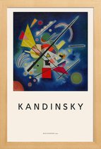 JUNIQE - Poster in houten lijst Kandinsky - Blue Painting -20x30