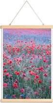 JUNIQE - Posterhanger Poppy Seed Heaven -30x45 /Groen & Rood