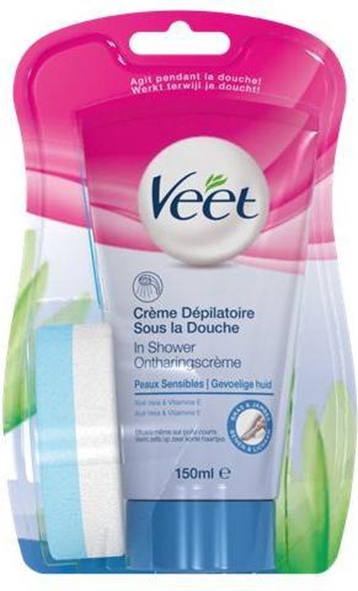 Veet - Ontharingscrème - Gevoelige In Douche - 150 ml | bol.com