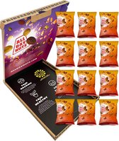 All Day Nuts | 12x 50 Gram Rose Merry een party mix met cashewnoten rozemarijn en honing.