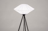 Lumidora Vloerlamp 74159 - E27 - Zwart - Wit - Metaal - ⌀ 63 cm