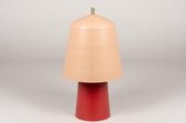 Lumidora Tafellamp 73810 - E27 - Roze - Rood - Messing - Metaal - ⌀ 26 cm