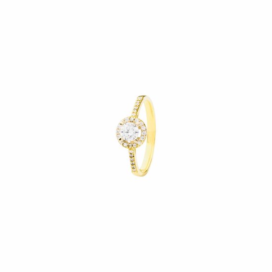historisch Jeugd Ik heb een contract gemaakt Hemels juwelier- HMLR118- Dames- Damesring- 14k geel gouden- Ring-  Verlovingsring-... | bol.com