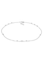 Elli Dames Halsketting Dames Choker Curb Chain Balls Basic Minimal Trend in 925 Sterling Zilver Verguld