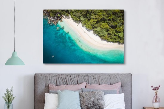 Peintures sur Toile Plage - Pierres - Australie - 150x100 cm - Décoration murale