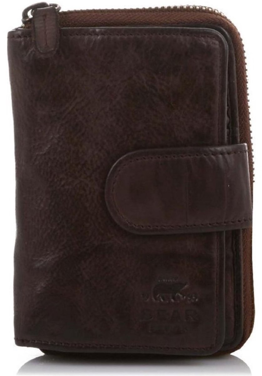 Bear Design Rits-portemonnee CL 13550 Donkerbruin