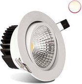 Dimbare LED Inbouwspot - 2 Stuks Voordeel - 4000K Helderwit - 7W - Bespaart 80% Energie - Kantelbaar
