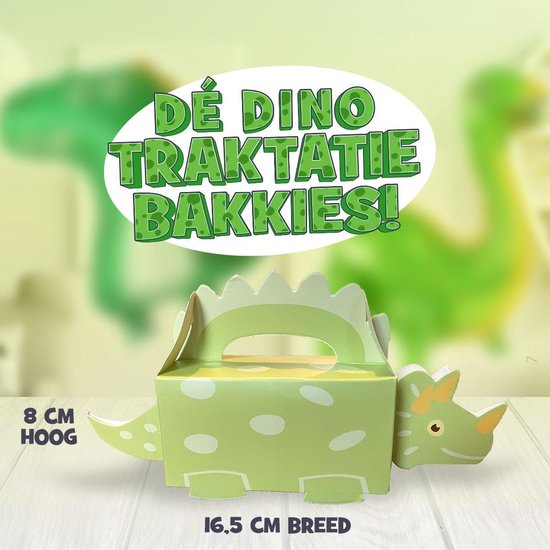 Inpakpapier met cadeaulabel I Dinosaurus Kerst