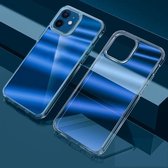 Dazzle Color TPU + PC Transparante beschermhoes voor iPhone 12 mini (blauw licht)