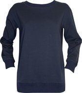 MAGIC Bodyfashion Lounge Sweater Vrouwen Loungewear trui - Navy Blue - Maat S