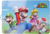 6x stuks placemats voor kinderen Super Mario 40 x 28 cm - Eten en knutsel placemat voor jongens en meisjes