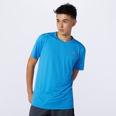 New Balance Accelerate Short Sleeve Sportshirt Mannen - Maat XL