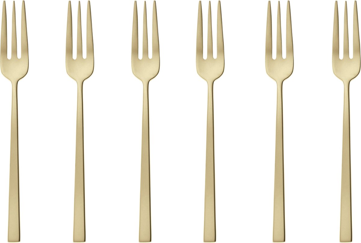 Goedkoopste Sambonet Gebaksvorkjes Rock Champagne 6 Stuks