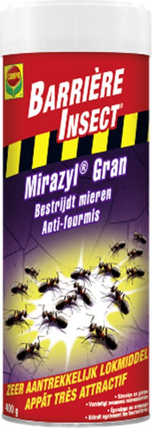 Barrière Insect Mirazyl Gran - tegen mieren en mierennesten - op paden, pleinen en terrassen - strooidoos 400 g