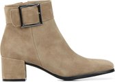 Mace Vrouwen Suède     Enkellaarsjes / Laarzen / Damesschoenen M1094 - Beige - Maat 38