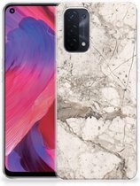 Hoesje Bumper OPPO A74 5G | OPPO A54 5G GSM Hoesje Marmer Beige