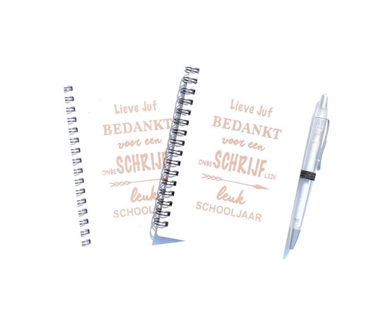 2 Notitieboekjes | Juf Cadeau | Juf Bedankje | Einde Schooljaar | Juf