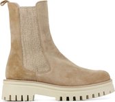 Mace Chelsea boots Dames / Laarzen / Damesschoenen - Suède        - M1095 - Taupe - Maat  37