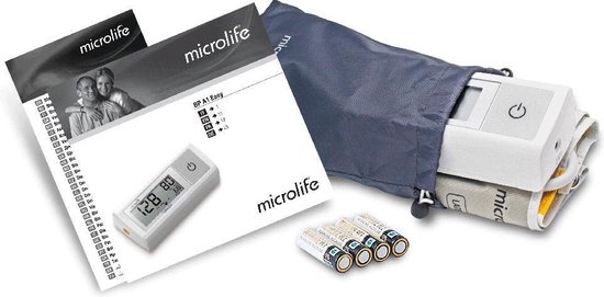 Microlife - BP A1 Easy - Bovenarm Bloeddrukmeter - Klinisch Gevalideerd - No. 1 merk bij Huisartsen - Aanbevolen door NL Hartstichting - Eenvoudig in gebruik - 5 jaar garantie - Microlife