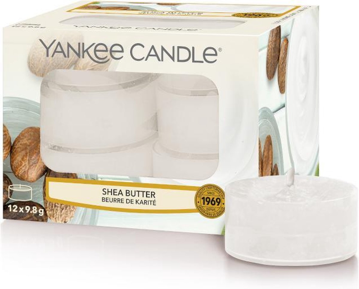 Yankee Candle Shea Butter waxinelichtjes 12 stuks