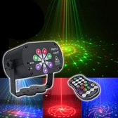 Spacer Laser Pro - disco lamp - stroboscoop projector - afstandsbediening - LED feestverlichting - Gadgetpanda
