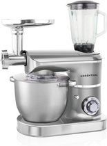 Herenthal Keukenmachine multifunctionneel -  Food processor 3 in 1 met 2200 watt max - Zilver - PKM2200