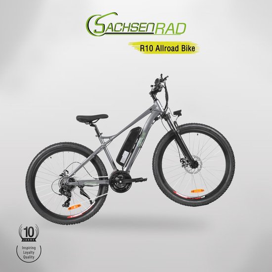 verfrommeld Hertellen Beheren SachsenRad R10 - E Fiets- Allroad E-bike- 28 inch 250W motor 36V lithium  batterij,... | bol.com