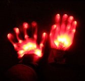 LED Handschoenen Rood · Lichtgevende Handschoenen · LED Gloves · Mix · Geel · Blauw · Rood · Wit · Groen · Verschillende Standen