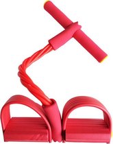 Elastische buikspiertrainer - Fitness - pedaalweerstandsband - multifunctionele spankabel - fitness pedaal exerciser - touw-trekband geschikt voor weerstandsbanden