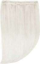 Remy Human Hair extensions Quad Weft straight 15 - blond Iceblonde#