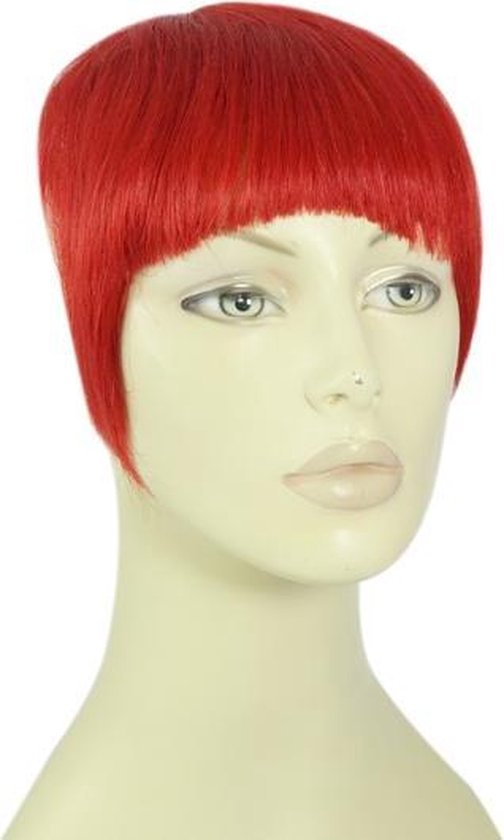 Remy Human Hair Clip-in Pony rood - red