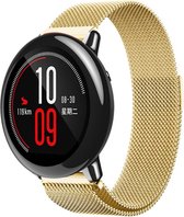 Milanees Smartwatch bandje - Geschikt voor  Xiaomi Amazfit Pace Milanese band - goud - Horlogeband / Polsband / Armband