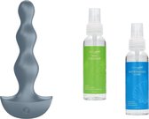 Satisfyer – Lolli Plug 2 Vibrerende Buttplug – grijs incl Pleasure Glide Gijmiddel & Toy Cleaner