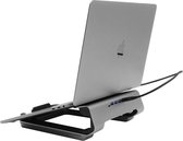 Macally - Alu Laptop Stand w. 4 port USB-A Hub - RGB