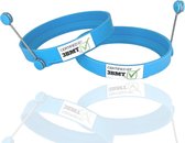 3BMT siliconen bakvormen rond kookringen - set van 2 - diameter 8,5cm