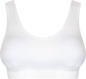 MAGIC Bodyfashion Ribbed Comfort Bra White Vrouwen - Maat S