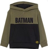 Batman sweater - hoodie - zwart - groen - Maat 128 / 8 jaar