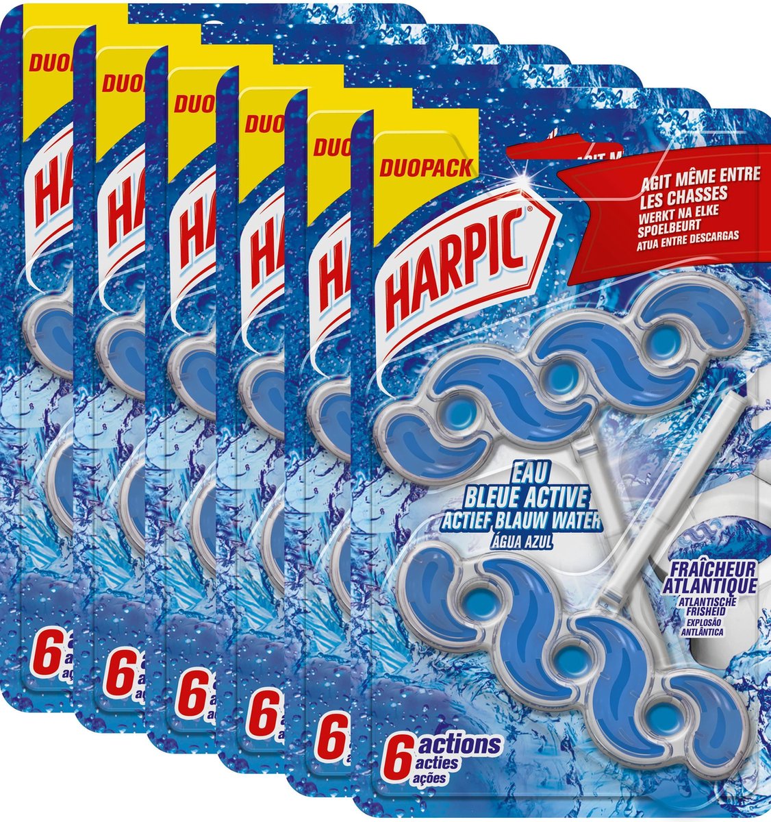 BLOC WC HARPIC EAU BLEUE ANTI-TARTRE - paquet de 2