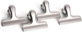 Mesca Roestvrijstalen Vershoudclips - Afsluitclips - Zaksluiter - 4 stuks