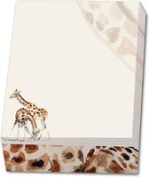 Bekking & Blitz - Memoblok - Memo blocnote - Notitieblok - Kunst - Giraffen - Dieren - Michelle Dujardin - Uniek design