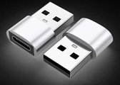 Set van 2 | USB C naar USB Adapter | USB-C naar USB convertor | opzetstuk USB 3.1 to USB C HUB | pc | laptop