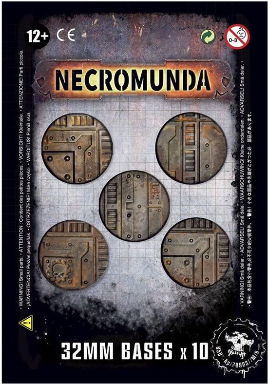 Thumbnail van een extra afbeelding van het spel Necromunda 32mm Bases (10)