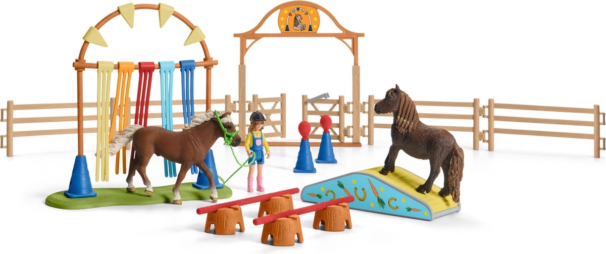 schleich FARM WORLD Speelfigurenset - Paarden Trainingskamp - Kinderspeelgoed voor Jongens en Meisjes - 3 tot 8 jaar - 41 Onderdelen - 42481 — afbeelding 4