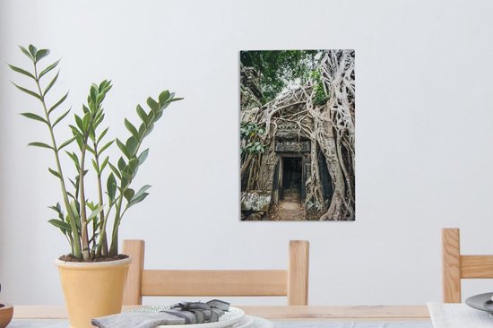 Ruines à Angkor Wat Toile 20x30 cm - petit - Tirage photo sur toile (Décoration murale salon / chambre) / Villes asiatiques Peintures sur toile