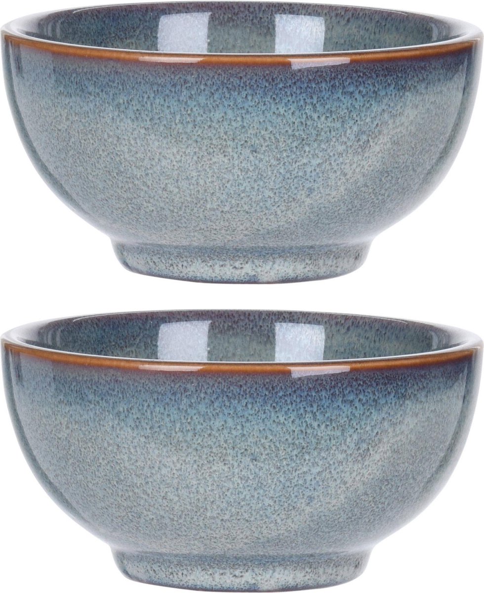 Excellent Houseware Schaaltjes Blauw 2 stuks