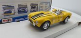 1965 Shelby Cobra 427 (Geel) 1/24 Maisto - Modelauto - Schaalmodel - Model auto