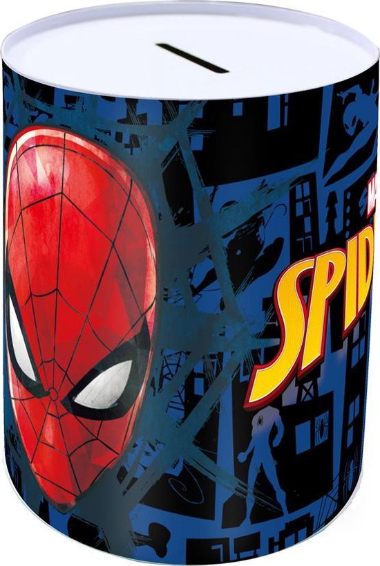 De stad gebruik Noodlottig Marvel Spaarpot Spider-man Jongens 10 X 15 Cm Staal Blauw | bol.com