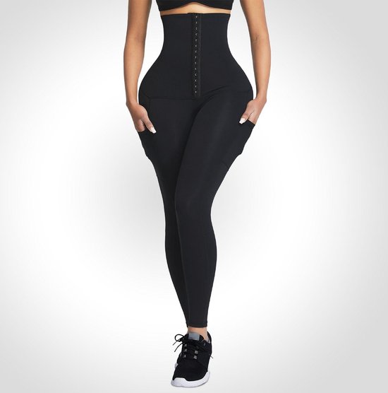 Bella Fit™ Kim - corrigerende legging - hoge taille - dubbele zakken - M