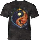 T-shirt Yin Yang Dragons L