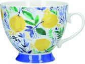 Kitchencraft Mok Bone China 400 Ml Porselein Geel/blauw